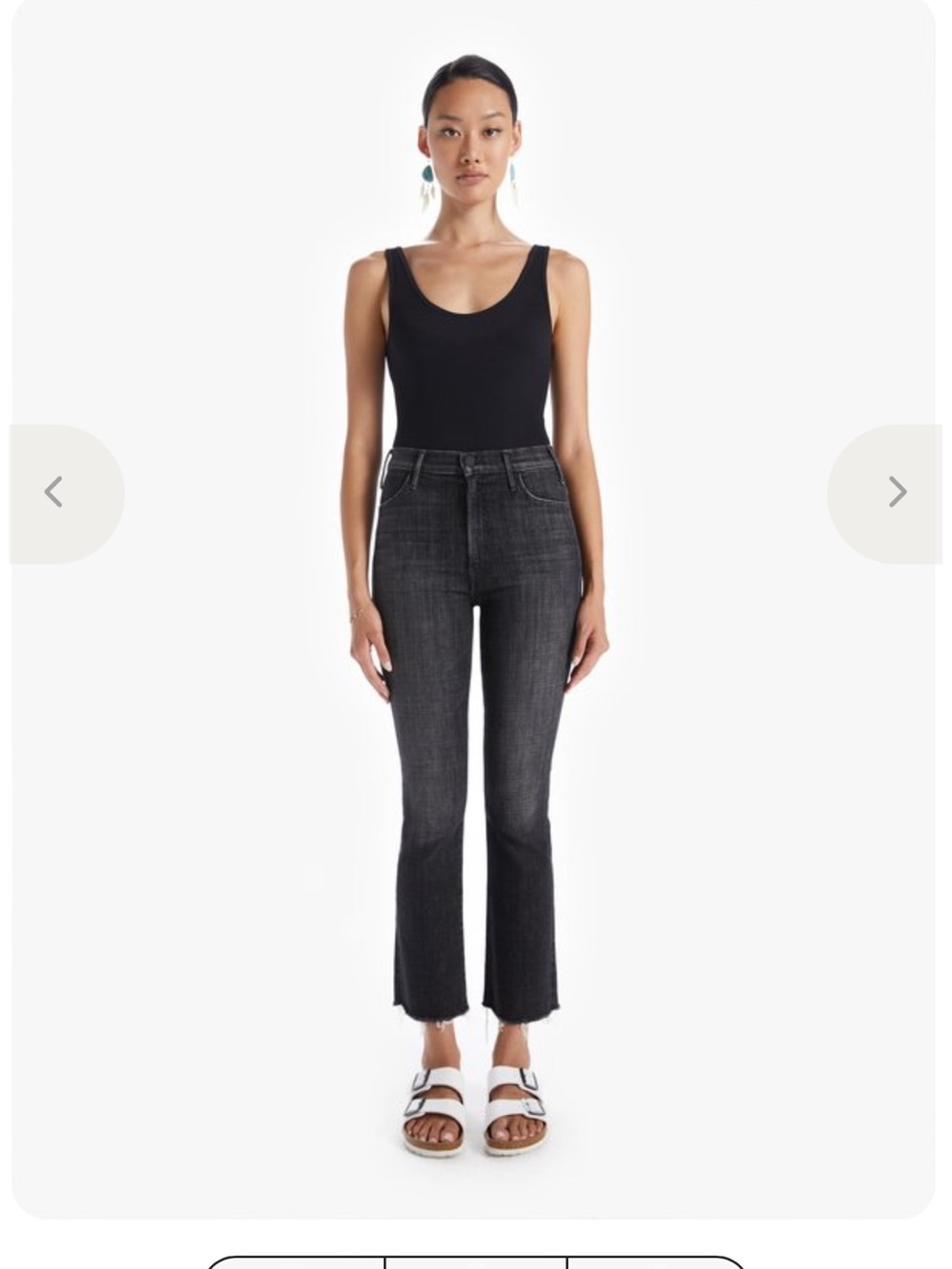 MOTHER hustler ankle fray Jeans
